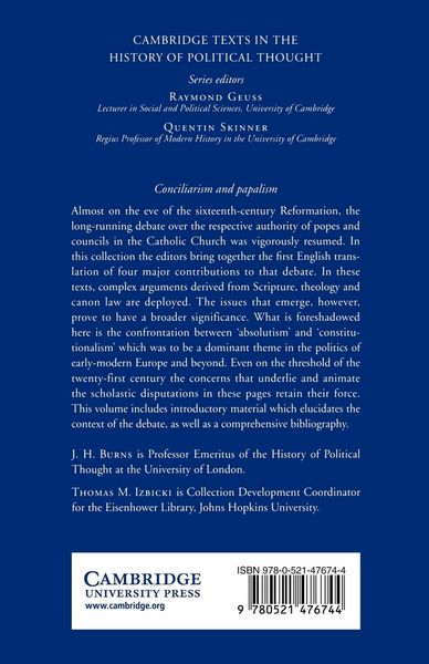 Produktbild: Conciliarism and Papalism