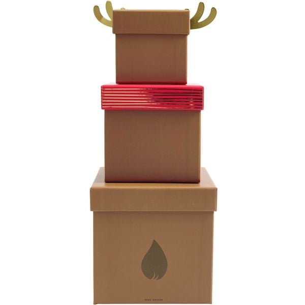 Produktbild: Geschenkboxen-Set Rentier, RECYCLED