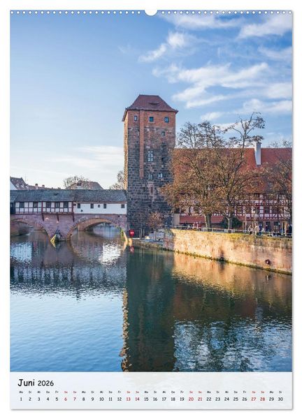 Produktbild: N&uuml;rnberg - Die faszinierende historische Altstadt (hochwertiger Premium Wandkalender 2026 DIN A2 hoch), Kunstdruck in Hochglanz