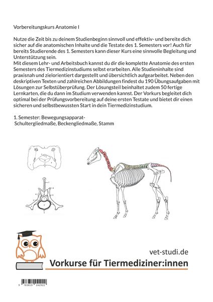 Produktbild: Vorbereitungskurs Anatomie I
