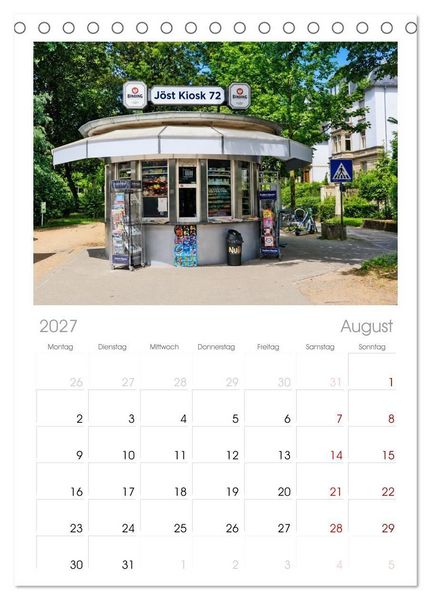Produktbild: Tischplaner 2027 - Frankfurter Kiosk Kultur (A5 Tischkalender zum Aufstellen) CALVENDO