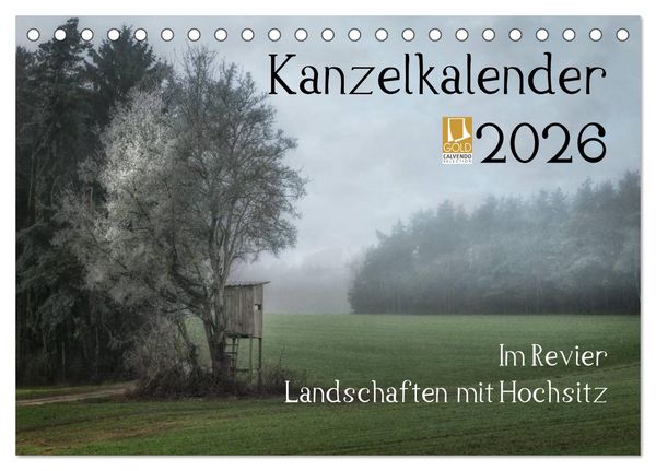 Produktbild: Kanzelkalender 2026 (Tischkalender 2026 DIN A5 quer), CALVENDO Monatskalender