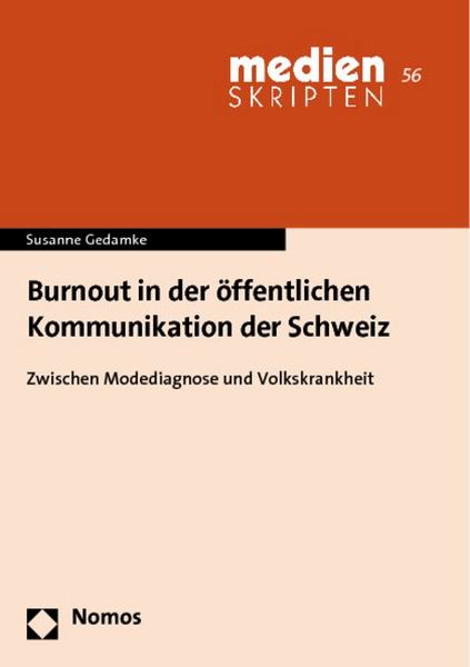 Produktbild: Burnout in der &ouml;ffentlichen Kommunikation der Schweiz