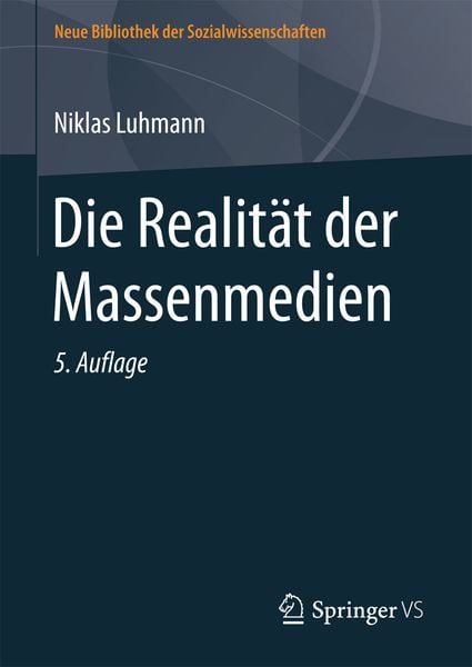 Produktbild: Die Realit&auml;t der Massenmedien