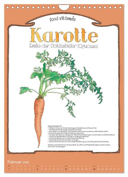 Produktbild: Food with Benefits (Wandkalender 2026 DIN A4 hoch), CALVENDO Monatskalender