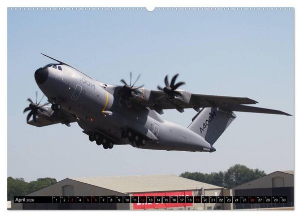 Produktbild: Augenblicke in der Luft: Airbus A400M (hochwertiger Premium Wandkalender 2026 DIN A2 quer), Kunstdruck in Hochglanz
