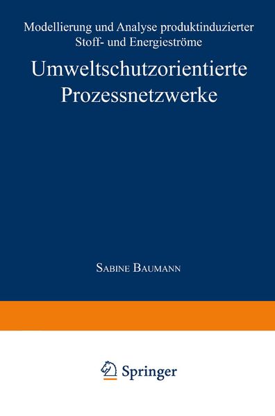 Produktbild: Umweltschutzorientierte Prozessnetzwerke