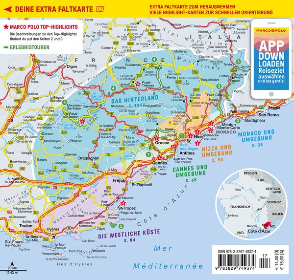 Produktbild: MARCO POLO Reisef&uuml;hrer Cote d'Azur