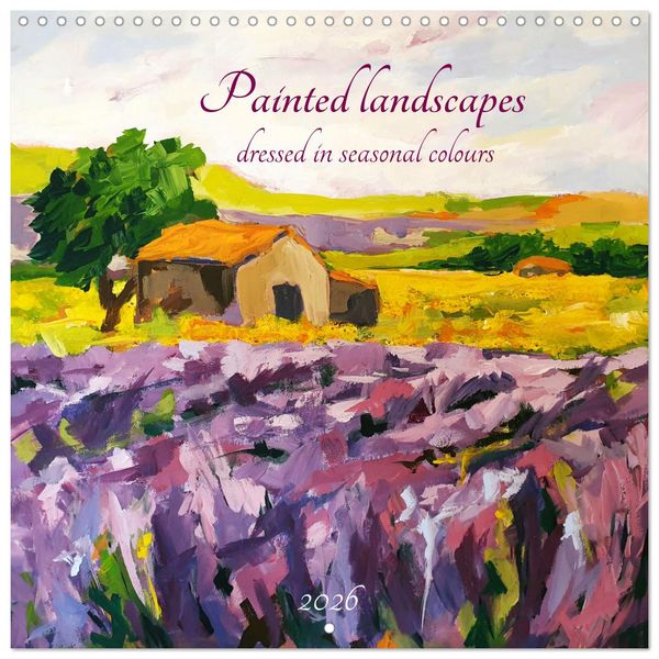 Produktbild: Painted landscapes dressed in seasonal colours (Wall Calendar 2026 12 &times; 12 Inch) CALVENDO 12 Month Wall Calendar