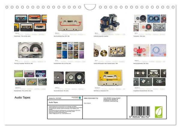 Produktbild: Audio Tapes (Wandkalender 2027 DIN A4 quer), CALVENDO Monatskalender