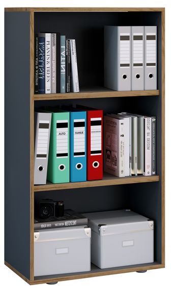 Produktbild: Holz B&uuml;ro Regal B&uuml;cher Ordner Aktenregal Salia 3f