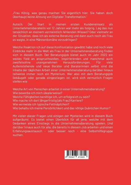 Produktbild: Unternehmensberaterin