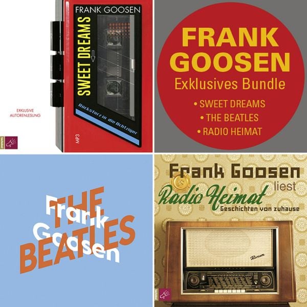 Produktbild: Frank Goosen im Dreierpack: Sweet Dreams / The Beatles / Radio Heimat (Nur bei uns!)