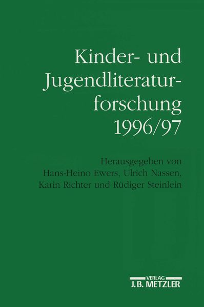 Produktbild: Kinder- und Jugendliteraturforschung 1996/97