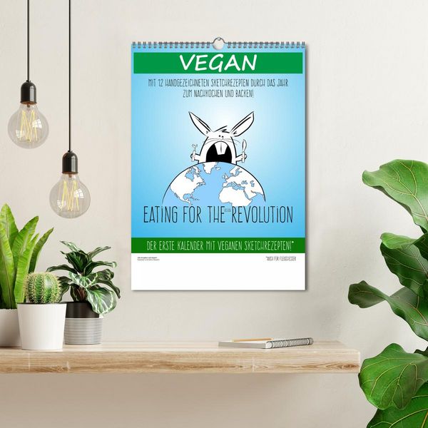 Produktbild: Vegankalender (Wandkalender 2026 DIN A3 hoch), CALVENDO Monatskalender