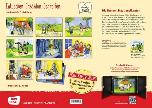 Produktbild: Die Bremer Stadtmusikanten. Kamishibai Bildkartenset
