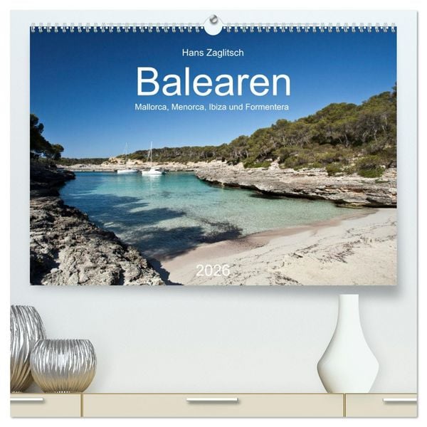 Produktbild: Balearen - Mallorca, Menorca, Ibiza und Formentera (hochwertiger Premium Wandkalender 2026 DIN A2 quer), Kunstdruck in Hochglanz