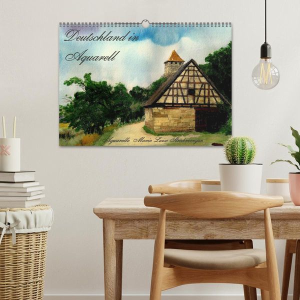Produktbild: Deutschland in Aquarell (Wandkalender 2026 DIN A3 quer), CALVENDO Monatskalender