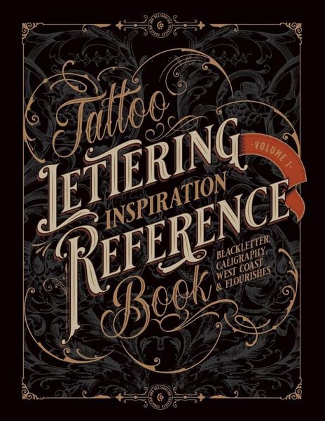 Tattoo Lettering Inspiration Reference Book, Taschenbuch von Kale James, Avenue House Press Pty Ltd, 9781925968705