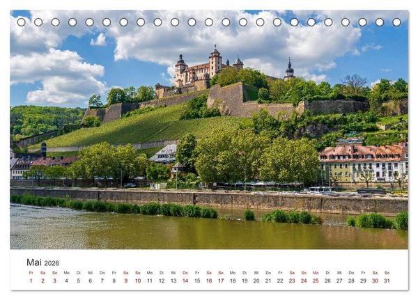 Produktbild: Franken - Malerische Orte und Landschaften (Tischkalender 2026 DIN A5 quer), CALVENDO Monatskalender