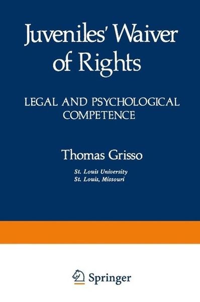 Produktbild: Juveniles' Waiver of Rights