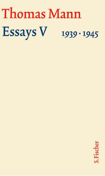 Produktbild: Essays V 1939&ndash;1945