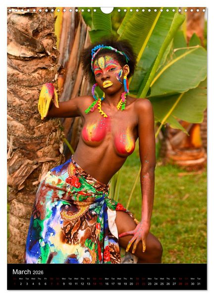 Produktbild: Equatorial Guinea Bodypainting Festival (Wall Calendar 2026 DIN A3 portrait), CALVENDO 12 Month Wall Calendar