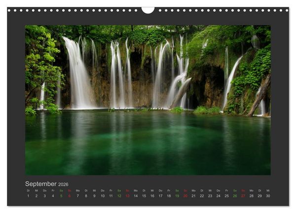 Produktbild: FALLENDE WASSER (Wandkalender 2026 DIN A3 quer), CALVENDO Monatskalender