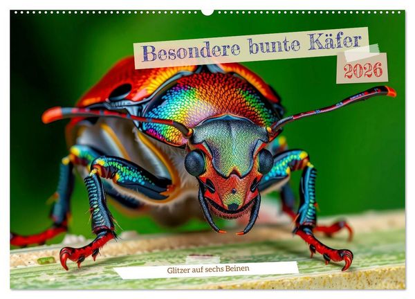 Produktbild: Besondere bunte K&auml;fer (Wandkalender 2026 DIN A2 quer), CALVENDO Monatskalender