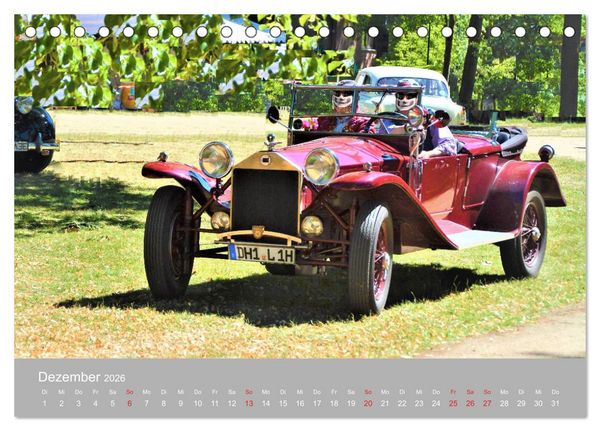Produktbild: OLDTIMER-Event (Tischkalender 2026 DIN A5 quer), CALVENDO Monatskalender