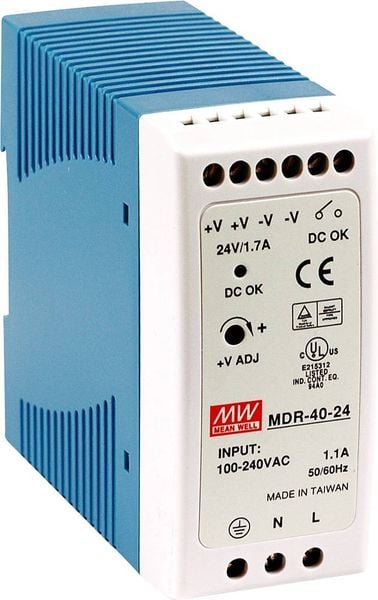 Mean Well MDR-40-5 Hutschienen-Netzteil (DIN-Rail)  5 V/DC 6 A 30 W Anzahl Ausgänge:1 x  Inhalt 1 St.