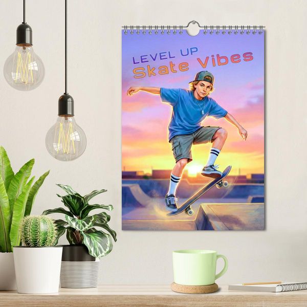 Produktbild: Level Up - Skate Vibes (Wandkalender 2027 DIN A4 hoch), CALVENDO Monatskalender
