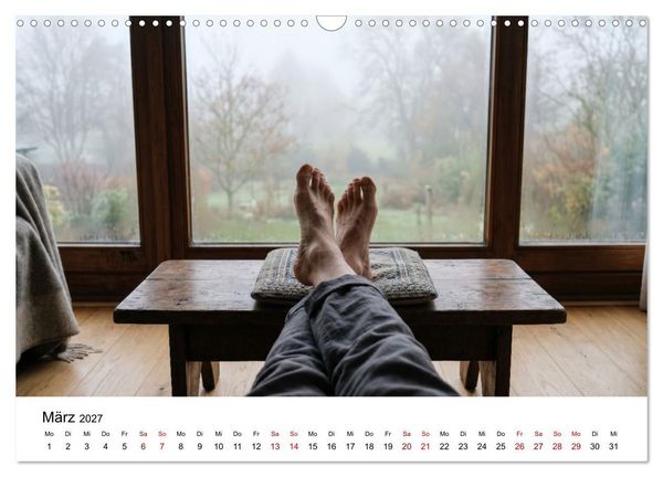 Produktbild: Unten Ohne - Barfu&szlig; durchs Jahr (Wandkalender 2027 DIN A3 quer), CALVENDO Monatskalender