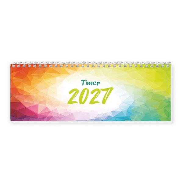 Produktbild: TR&Ouml;TSCH - Schreibtischquerkalender Timer Farben (eine Woche 2 Seiten) 2027