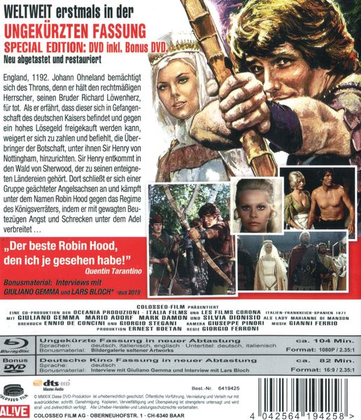 Produktbild: Der feurige Pfeil der Rache - Erstmals in ungeschnittener Fassung (inkl. Bonus-DVD)