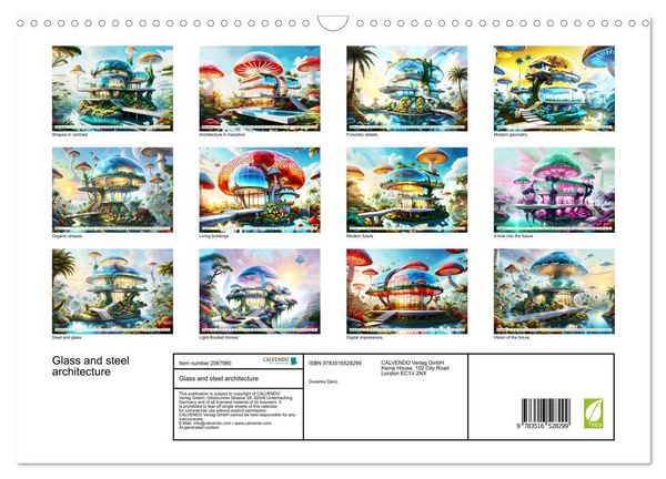 Produktbild: Glass and steel architecture (Wall Calendar 2026 DIN A3 landscape), CALVENDO 12 Month Wall Calendar