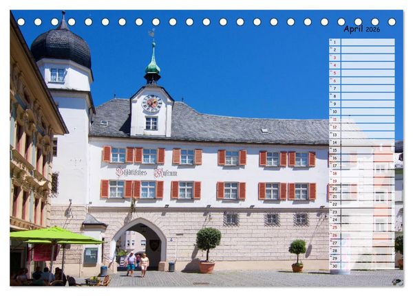 Produktbild: Eine Perle Oberbayerns - Rosenheim (Tischkalender 2026 DIN A5 quer), CALVENDO Monatskalender