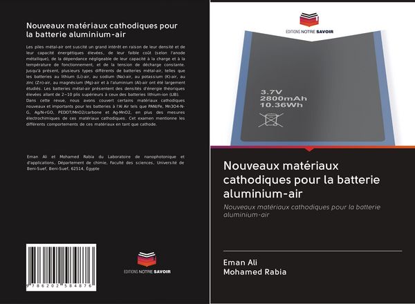 Produktbild: Nouveaux mat&eacute;riaux cathodiques pour la batterie aluminium-air