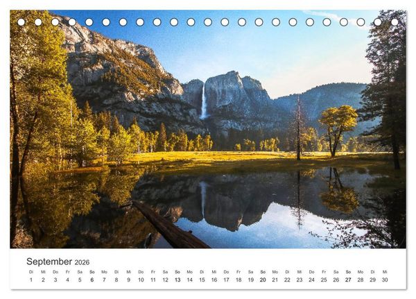 Produktbild: Yosemite - Einzigartige Naturspektakel (Tischkalender 2026 DIN A5 quer), CALVENDO Monatskalender