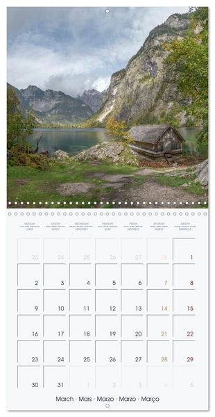 Produktbild: The Alps - A Year in the Mountains (Wall Calendar 2026 12 &times; 12 Inch) CALVENDO 12 Month Wall Calendar