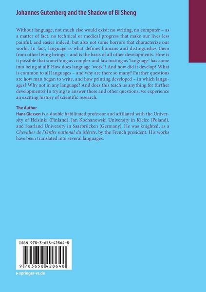 Produktbild: Johannes Gutenberg and the Shadow of Bi Sheng