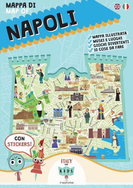 Produktbild: Mappa di Napoli. Con adesivi