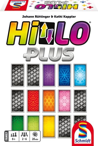 Schmidt 49482 - HiLo PLUS, Familienspiel ab 8 Jahren