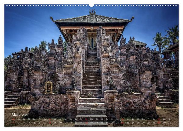 Produktbild: Bali - Insel der Tempel, G&ouml;tter und D&auml;monen (hochwertiger Premium Wandkalender 2026 DIN A2 quer), Kunstdruck in Hochglanz