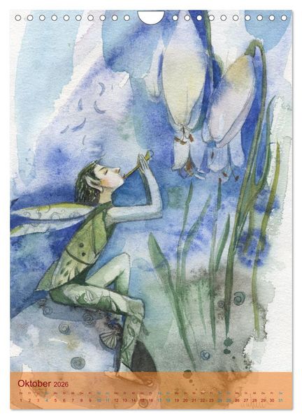 Produktbild: Im Elfenreich- Zauber und Magie der Elfen in sch&ouml;nen Aquarellen (Wandkalender 2026 DIN A4 hoch), CALVENDO Monatskalender