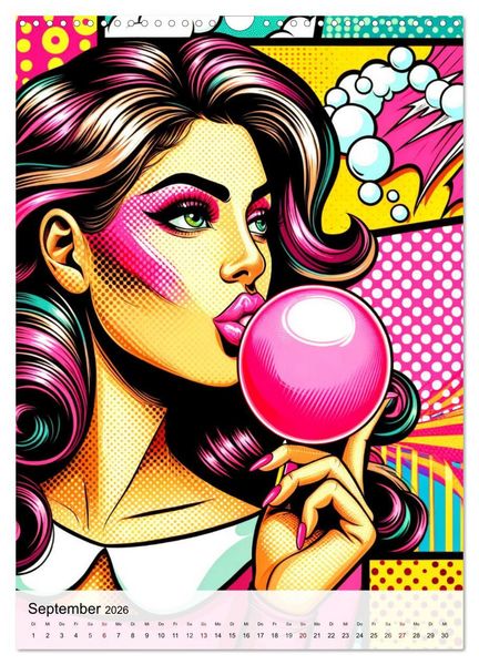 Produktbild: Pop Art - In der &Auml;ra der K&uuml;nstlichen Intelligenz (Wandkalender 2026 DIN A3 hoch), CALVENDO Monatskalender