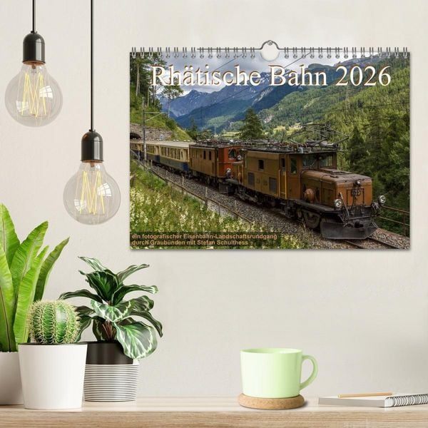Produktbild: Rh&auml;tische Bahn 2026 (Wandkalender 2026 DIN A4 quer), CALVENDO Monatskalender