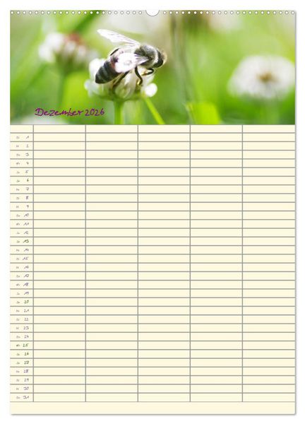 Produktbild: Der Naturgarten Familienplaner (Wandkalender 2026 DIN A2 hoch), CALVENDO Monatskalender