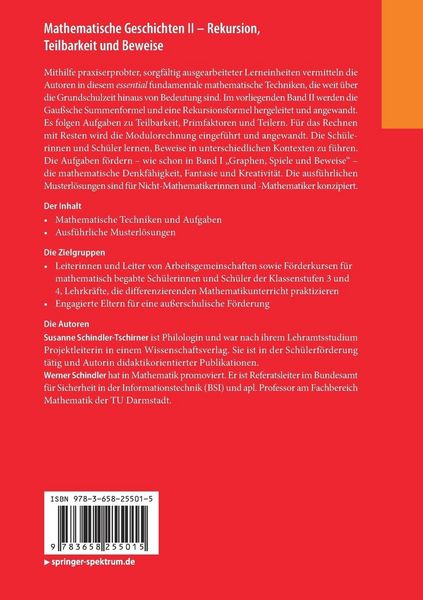 Produktbild: Mathematische Geschichten II &ndash; Rekursion, Teilbarkeit und Beweise