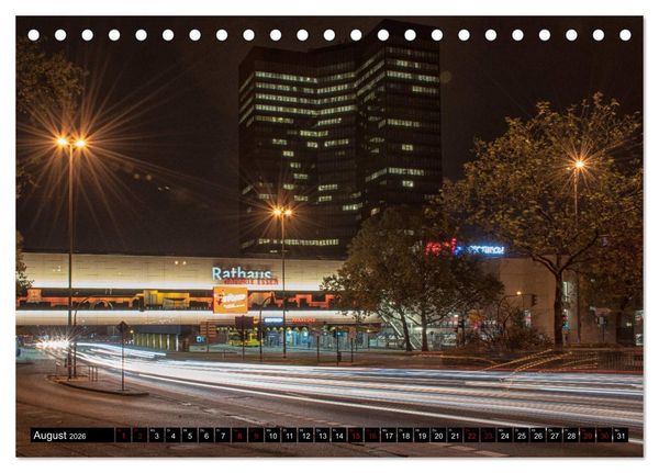 Produktbild: Essen bei Nacht (Tischkalender 2026 DIN A5 quer), CALVENDO Monatskalender